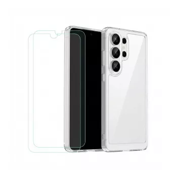 Starterkit Samsung Galaxy S26+ — Mobeen dėklas, grūdinto stiklo apsauga, 25W įkroviklis