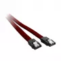 CableMod ModMesh SATA kabelis - Serial ATA 150/300/600 - SATA (M) į SATA (M) - 60 cm - Blood Red (CM-CAB-SATA-N60KBR-R)