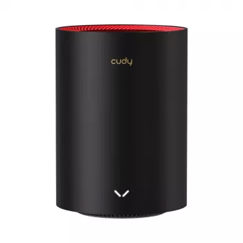 Cudy M3000 2 rinkinys Dviejų juostų (2,4 GHz / 5 GHz) Wi-Fi 6 (802.11ax) Juoda, Raudona 1 Vidinė