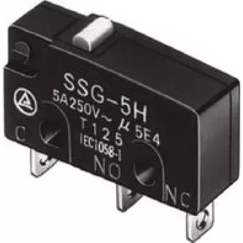 Omron SSG-5L2H mikro jungiklis 14 V/DC 5 A 1 x on/(on) 1 vnt. Maišelyje