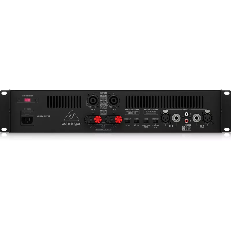 Behringer KM750 garso stiprintuvas 2.1 kanalų Juodas