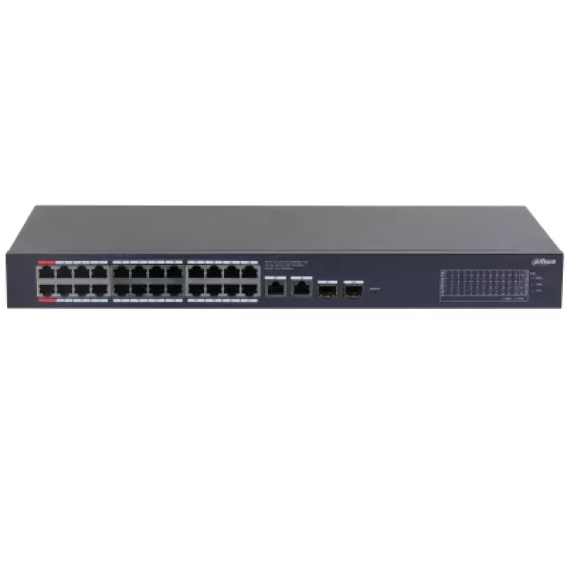 Dahua Technology CS4228-24GT-375 valdomas L2 gigabitinis Ethernet (10/100/1000) Power over Ethernet (PoE) jungiklis juodas