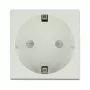 Lizdas kištukinis DELOCK CEE 7/3 (E tipas) baltas, 250 V, 16 A, 4000 W