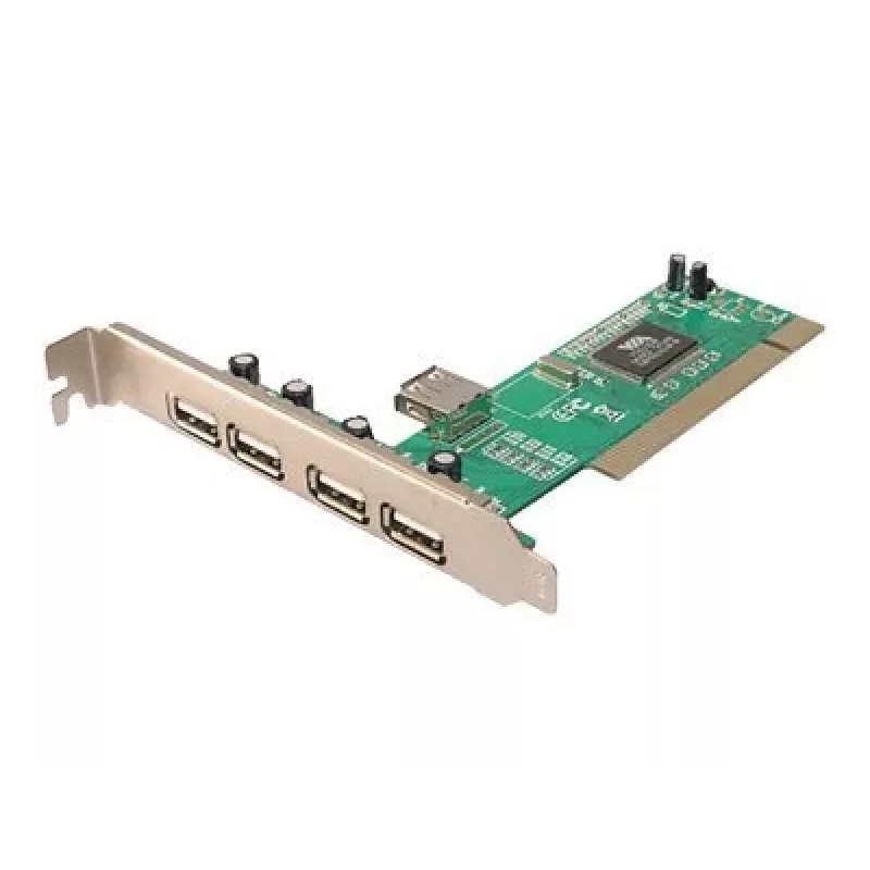 LogiLink PC0028 USB 2.0 PCI kortelė, 4 išoriniai + 1 vidinis prievadas