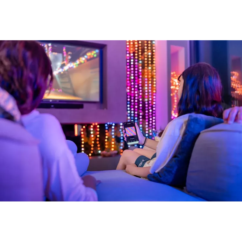 Protinga LED girlianda Twinkly Strings USB-C Pearls Wi-Fi/Bluetooth daugiaspalvė