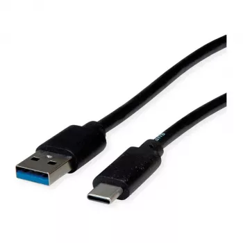 ROLINE RM USB 3.2 Gen 1 laidas, A-C, ST/ST, juodas, 0,5 m
