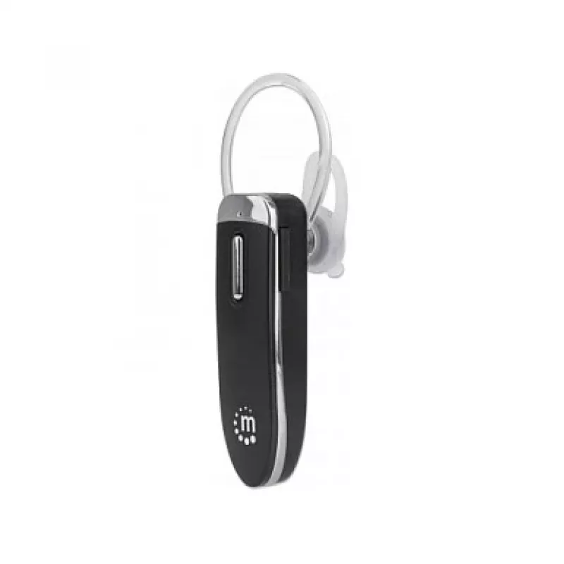 Manhattan Bluetooth ausinė su viena ausine, įmontuotu mikrofonu ir valdymo mygtukais, juoda, 10 h veikimo laikas, 10 m atstumas, USB-A įkrovimo laidas, Bluetooth 4.0, 3 metų garantija