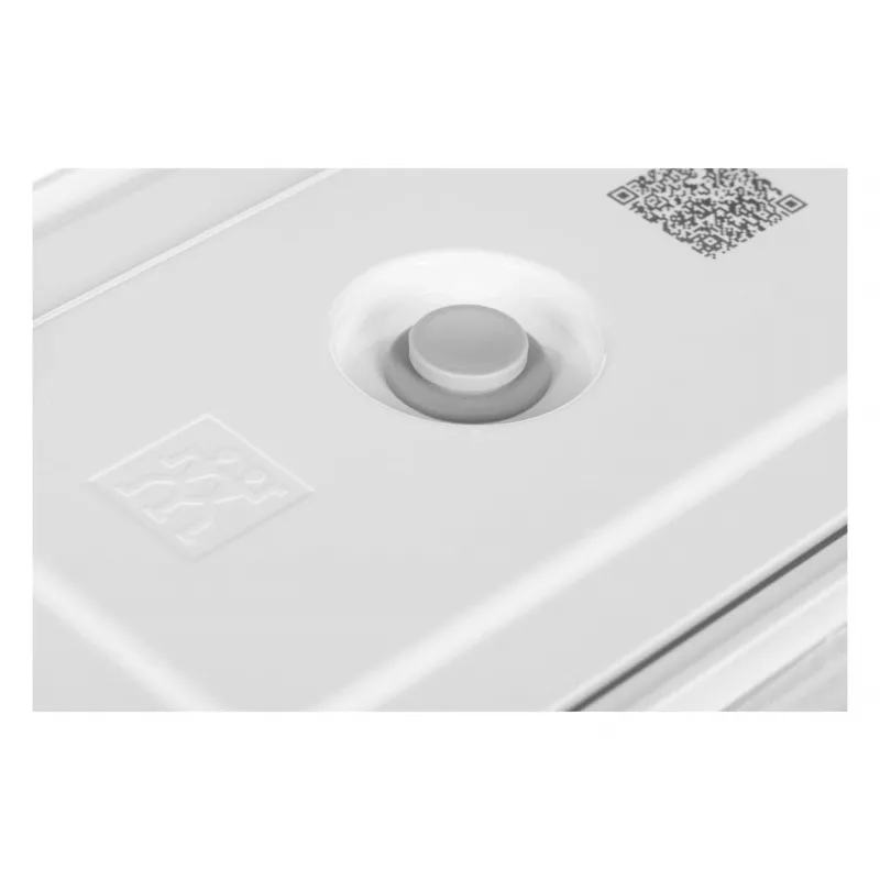 ZWILLING Fresh & Save 36803-003-0 stiklinių vakuuminių konteinerių rinkinys, stačiakampiai, 3 vnt. (S/M/L, 0,35/0,75/1,6 L), borosilikatinis stiklas, tinka mikrobangėje, orkaitėje ir indaplovėje, pilka/skaidru