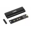 Išorinis SSD korpusas IBOX HD-07, 1x M.2 diskui, USB 3.2 Gen 2 (10 Gbit/s), USB-C, juodas