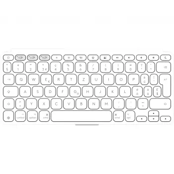 Logitech KEYS-TO-GO 2 klaviatūra, belaidė, integruotas dangtelis, Bluetooth LE, DE išdėstymas