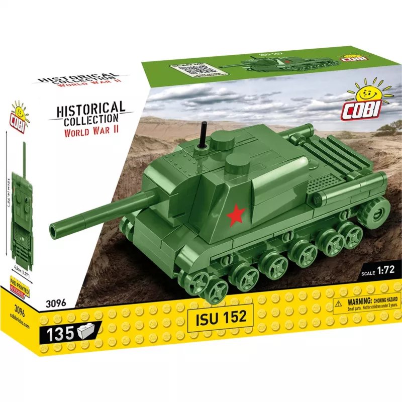 Konstruktorius Cobi ISU 152 – Antrojo pasaulinio karo tema, 135 dalių, žalia