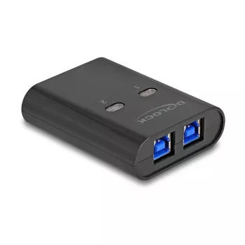 DeLOCK USB jungiklis 2 PC prie 1 įrenginio 5 Gbps juodas