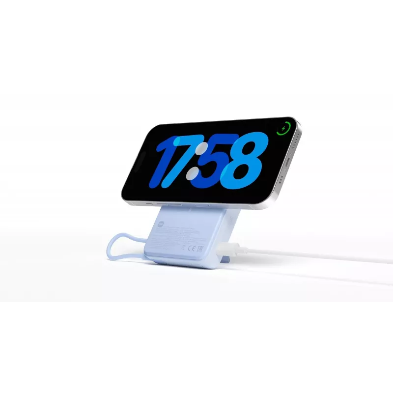 Powerbankas Xiaomi BHR08P9GL 5900 mAh Li-Ion, belaidis įkrovimas, USB-C, pilka