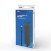 USB centrinis įrenginys SAVIO AK-54 — 4 x USB-A (USB 3.2 Gen 1), USB-C jungtis, juodas