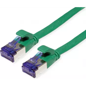 VALUE Patch Cable Cat.6A (Class EA) FTP, ypač plokščias, žalias, 3 m (21.99.2143)