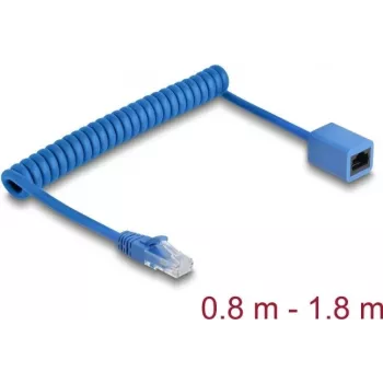 DeLOCK 90366 RJ-45 Cat6 susukamas tinklo kabelis 1,8 m mėlynas