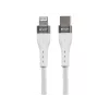 Kabelis Type C – Lightning 1m Baltas