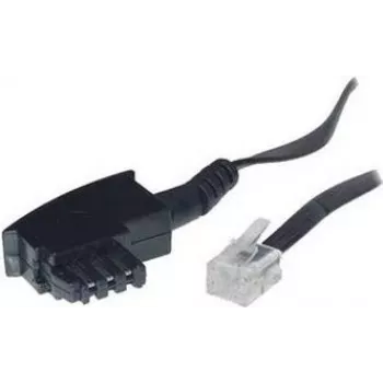 S/CONN 10m TAE-F – RJ 11 juodas permatomas ShiverPeaks