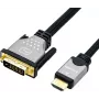ROLINE 11.04.5876 vaizdo kabelis-adapteris 1,5 m HDMI A tipo (standartinis) DVI-D juodas-sidabrinis (11.04.5876)