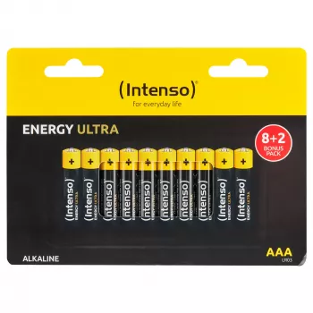 Intenso Energy Ultra AAA LR03 baterijų rinkinys 10 vnt. susitraukiančioje plėvelėje