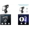 Dviračio priekinis žibintas FISCHER 007790 100 liuksų LED, baterijomis maitinamas, juodas