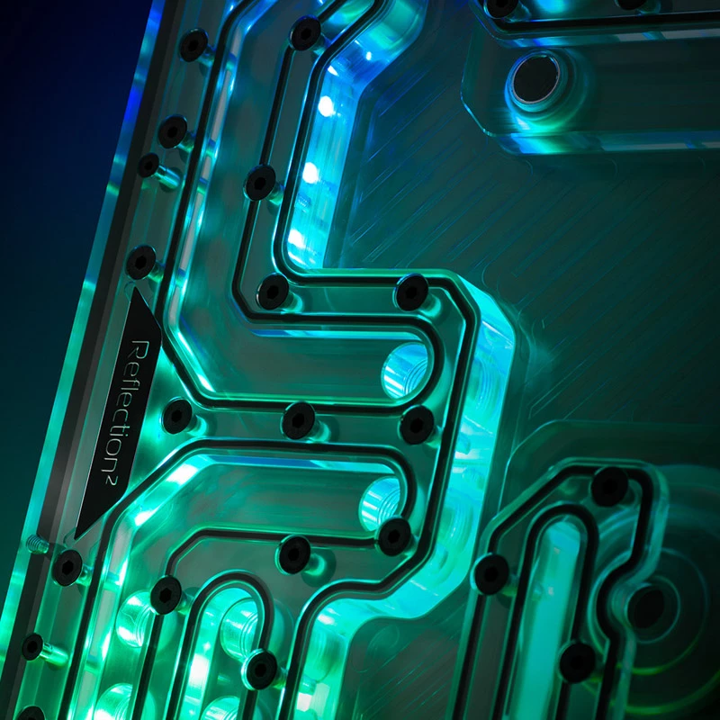 EK Water Blocks EK-Quantum Reflection² PC-O11D EVO D5 PWM D-RGB - akrilinis