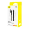 Baseus Flash 2 USB A į USB C greito įkrovimo laidas 2 m 100 W juodas