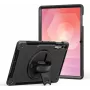 Apsauginis dėklas su atraminėmis kojelėmis ir rankos dirželiu jt berlin Samsung Galaxy Tab S11 Ultra, juodas