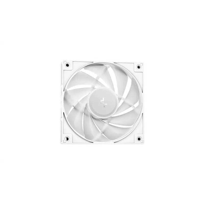 Vandens aušintuvas DeepCool LE240 V2 — 240 mm radiatorius, 2×120 mm PWM ventiliatoriai, hidrodinaminis guolis, baltas