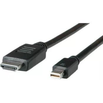 ROLINE vaizdo kabelis DisplayPort / HDMI – HDMI (M) iki Mini DisplayPort (M) – 2 m – ekranuotas – juodas (11.04.5796)