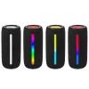 Nešiojamas stereo garsiakalbis TRACER Stripe Black – 10 W RMS, Bluetooth / laidinis, USB-A ir USB-C, MicroSD, įmontuota baterija (iki 5 h)
