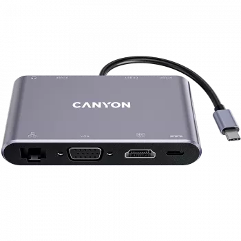Canyon DS-14 - USB-C dokų stotelė - VGA, HDMI