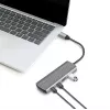 LogiLink USB 3.2 Gen2 Hub 7+1 prievadas 2x USB-A 5x USB-C PD 100W aliuminis