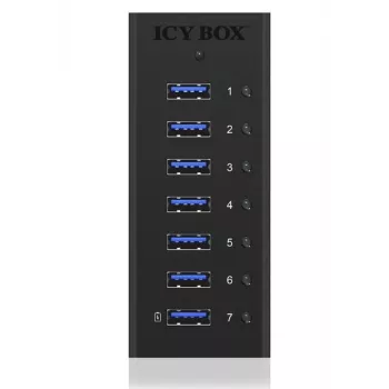 ICY BOX IB-AC618 USB 3.2 Gen 1 (3.1 Gen 1) Type-B 5000 Mbit/s Juodas