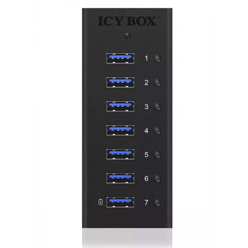 ICY BOX IB-AC618 USB 3.2 Gen 1 (3.1 Gen 1) Type-B 5000 Mbit/s Juodas