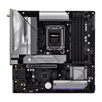 Motininė plokštė ASRock B860M LiveMixer WiFi – Intel B860, LGA 1851, micro ATX, DDR5, 4x DIMM, Wi‑Fi 6E, 2.5Gb LAN