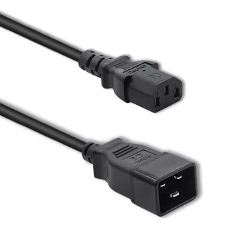 Maitinimo laidas Qoltec 53991 juodas 1,2 m C20 C13 mova
