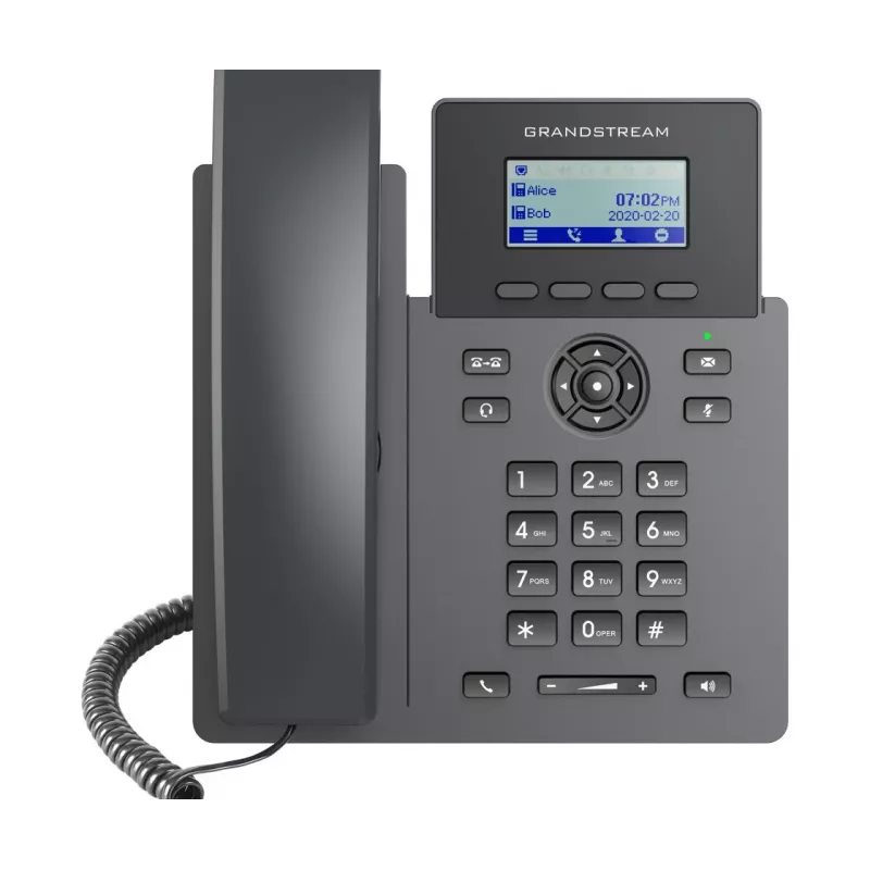 Grandstream Networks GRP2601P IP telefonas Juodas 2 linijos LCD