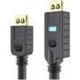 PureLink OneAV PI2010-050 - HDMI-Kabel mit Ethernet - HDMI männlich zu HDMI männlich - 5 m - Dreifachisolierung - Schwarz - rund, aktiv (PI2010-050)