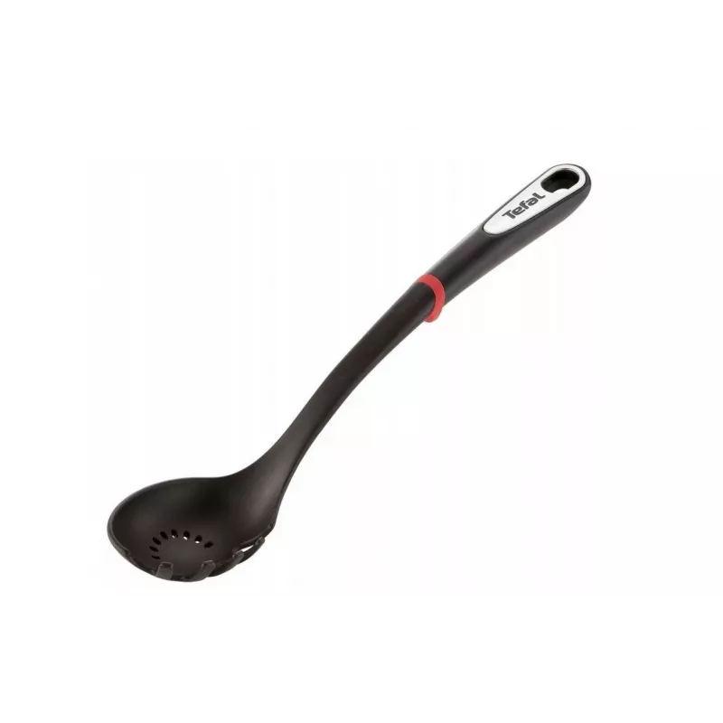 Tefal K20602 Makaronų šaukštas, silikoninis, atsparus karščiui iki 220 °C, juodas, TPR rankena