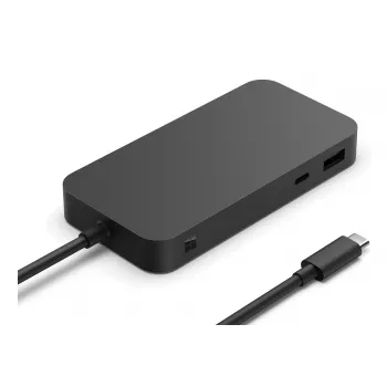 Dokavimo stotelė Microsoft Surface USB4 Dock, juoda, 100 W galios perdavimas