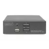 KVM jungiklis Digitus 2 prievadų vieno ekrano 4K HDMI
