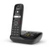 Gigaset AS690A analoginis/DECT telefonas su skambučio numerio atpažinimu, juodas
