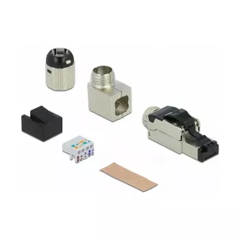 Laido jungtis DeLOCK 86489 1x RJ-45 Pilka