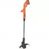 Black+Decker ST1823 18 V akumuliatorinė žoliapjovė su valu, 25 cm, 1,5 Ah Li-ion, teleskopinis kotas, oranžinė/juoda