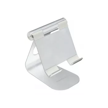 TERRATEC iTab M – stovas telefonui / planšetei – aliuminis – sidabrinis – ekrano dydis: 8,8–25 cm (3,5–10 col.) – stalinis stovas (219728)