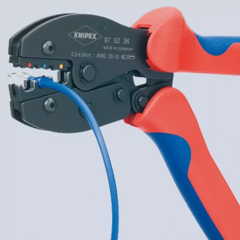 Knipex PreciForce replės užspaudimui L.220mm 0,5-6 mm² (AWG 20-10) 487g