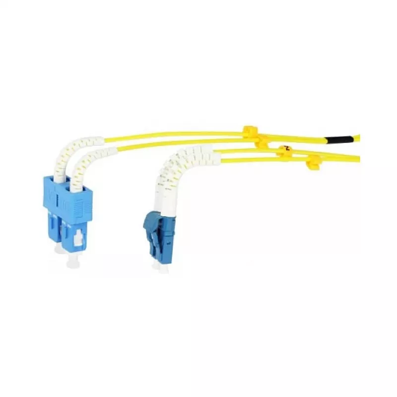 Synergy 21 LWL-2-Faser-Patchk. 2mtr.LC-SC 9/125um OS2 AD 2mm flexible Knickschutztülle - Single- bzw. Monomode-Faser - 2 m