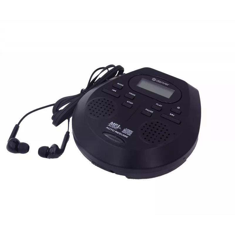 Nešiojamas CD grotuvas Denver DMP-395B Juodas MP3 atkūrimas LCD ekranas
