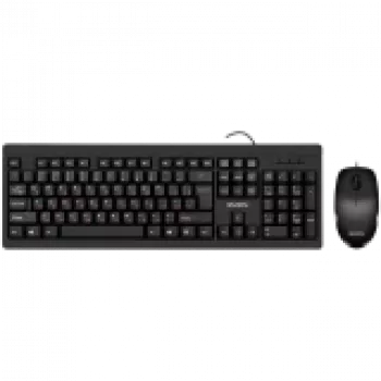 Kombinuotas rinkinys klaviatūra+pelė KB-S320C juoda (104 klavišai, 1000DPI, 2+1 bt.)